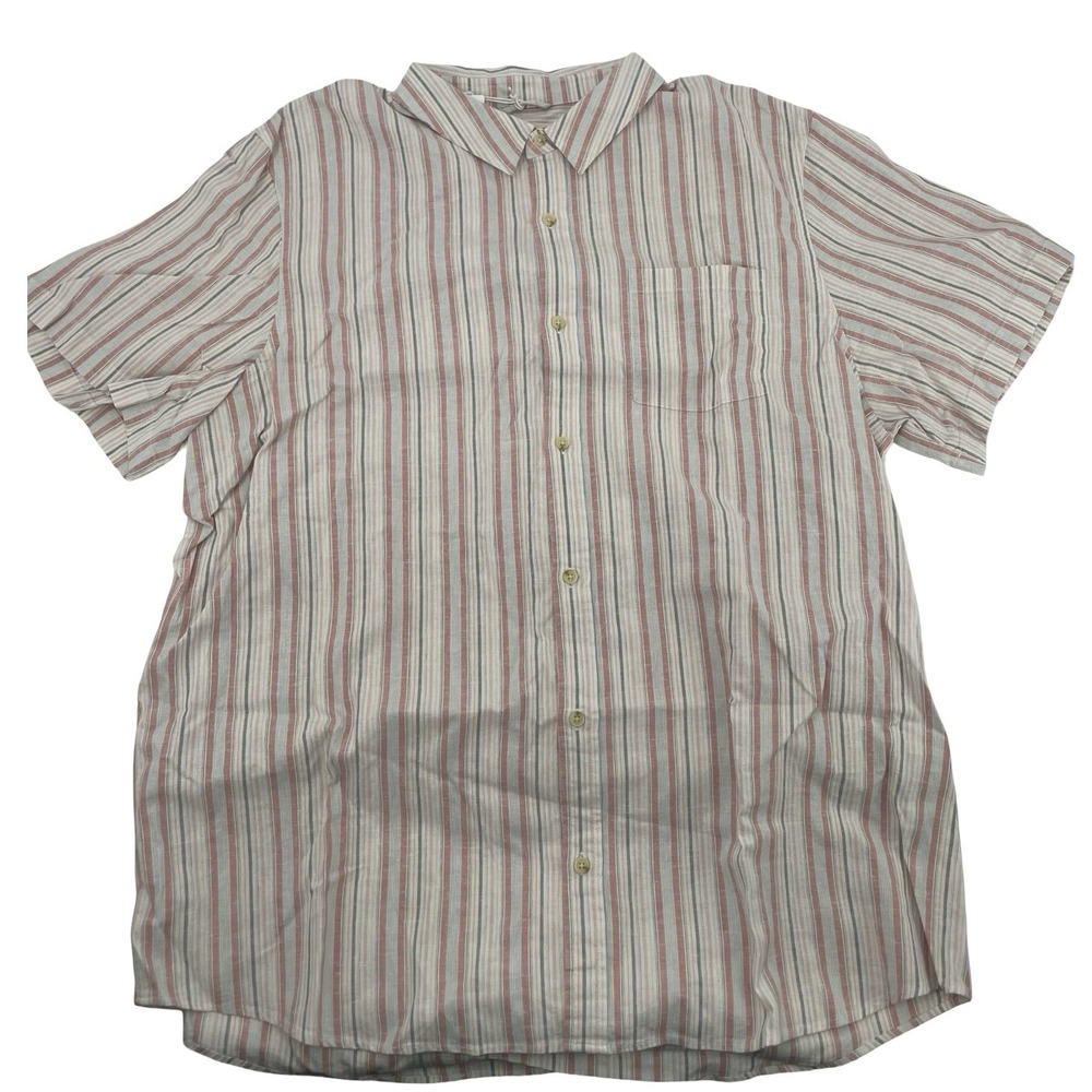 Marine Layer Women's Shirt Button Down Striped Hemp Blend XX-Large NWT